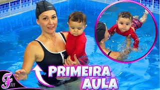 PRIMEIRA AULA DE NATAÇÃO DO MEU FILHO! - Fran Japa