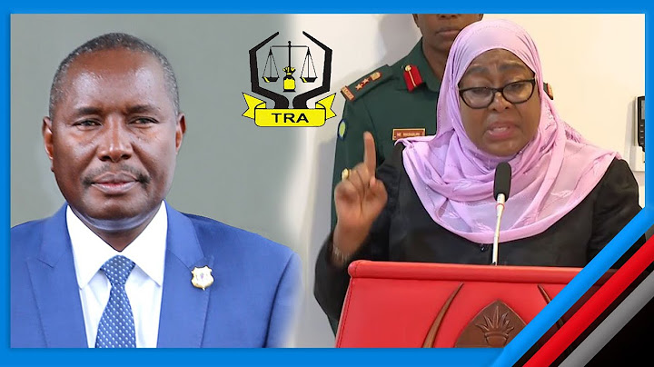 RAIS SAMIA AELEZA SABABU ZA KUMTOA KIDATA TRA - "NILIONA MWISHO ATADATA"