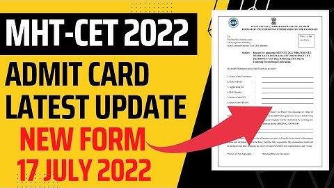 🟣 MHT-CET 2022 ADMIT CARD LATEST UPDATE 🔥|| FORMAT OF UNCODIONAL UNDERTAKING BY THE CANDIDATE 🔥||