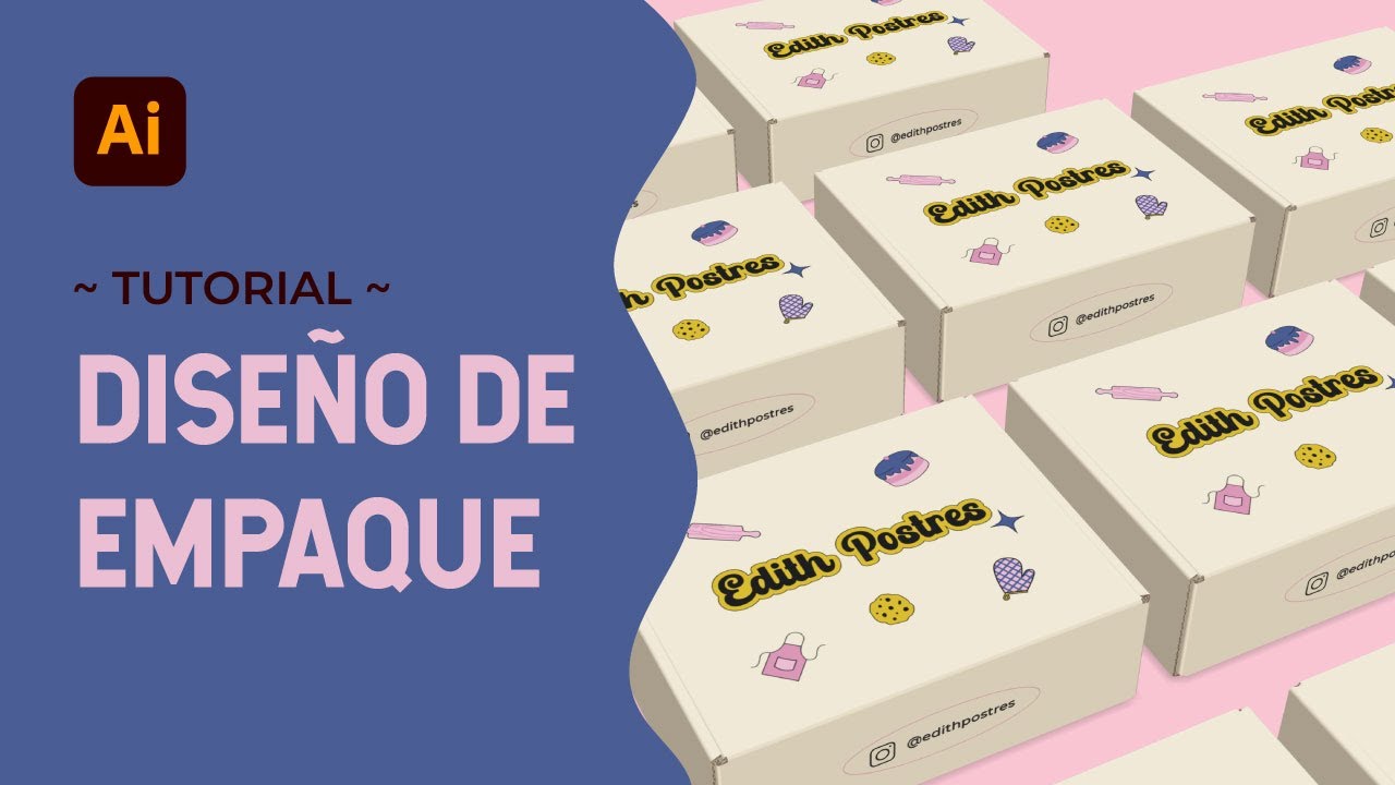 dise-o-de-packaging-para-emprendimiento-en-illustrator-youtube