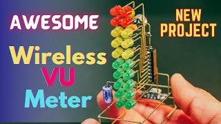 Awesome Wireless VU Meter | Using LM3915 & LM389 IC | How To Make Audio level Vu Meter @NZElectro ​