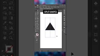 Split Shapes in Illustrator FAST! (Easy Step-by-Step Tutorial) #trending  #shorts #graphicdesign