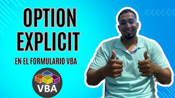 Option Explicit en el Formulario VBA en Excel Cap 21 #sepamosexcelvba #sepamosexcel #vba #vbaexcel