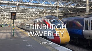 Trains At Edinburgh Waverley (21/04/22)