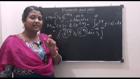 Moments and Moment Generating Functions - Expectations and MGF calculation in Tamil.