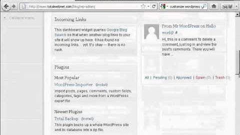 Video 39   How to Customize Your WordPress Dashboard