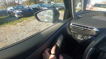 How to Close and Open Side Rearview Mirrors in Citroen C4 Picasso II ( 2013 – 2018 )