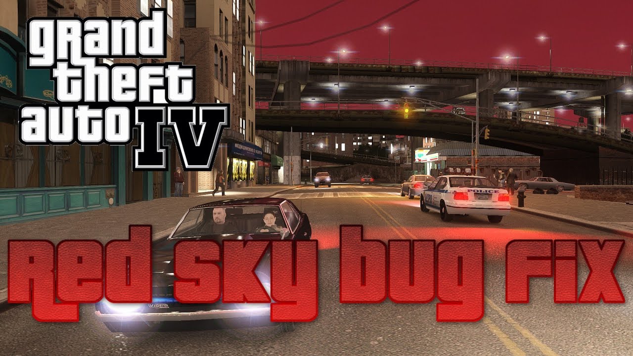 How to fix red sky bug in GTA IV/Jak naprawić błąd