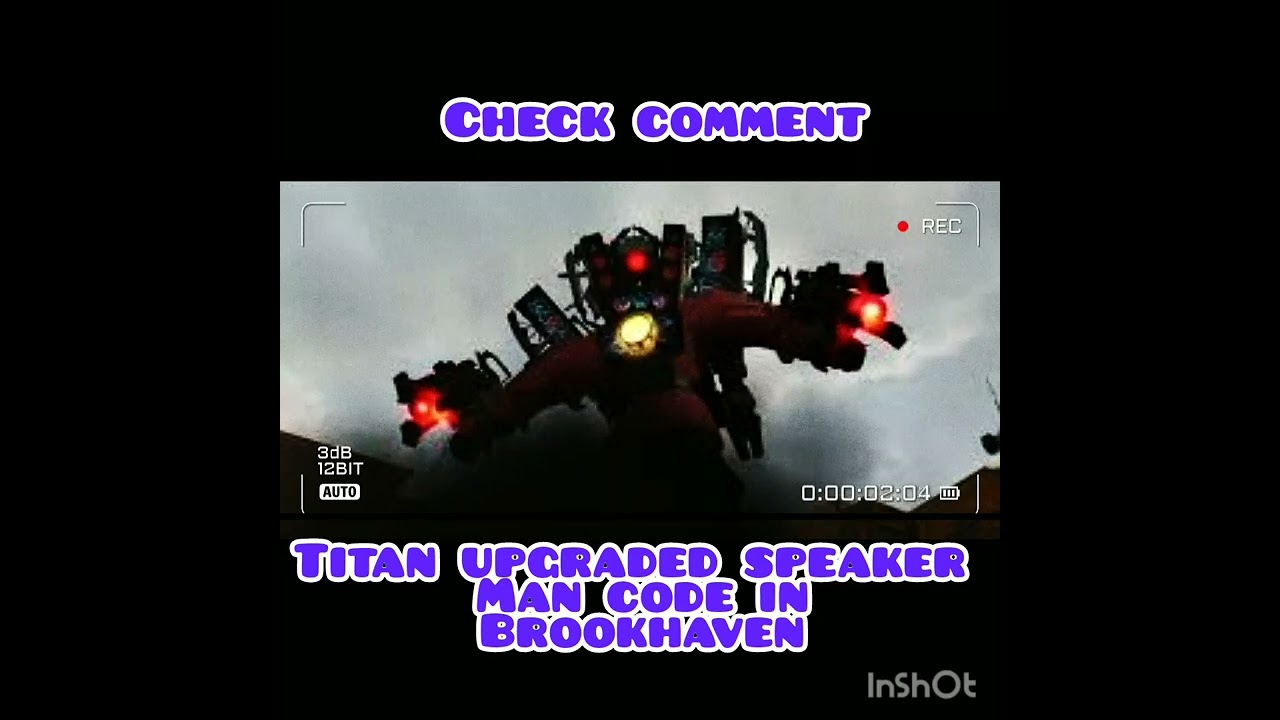 TITAN UPGRADED SPEAKER MAN CODE IN BROOKHAVEN||check comment||#roblox#youtube#viral