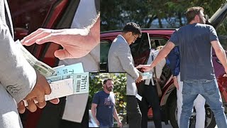 Ben Affleck hands valet worker $100 bill after enjoying lunch with daughter Seraphina, 14, and stepc