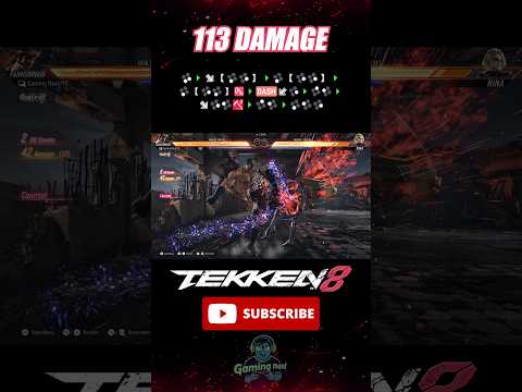 Fahkumram 113 DAMAGE Combo Tekken 8 Season 2 #tekken8 #shorts #youtubeshorts