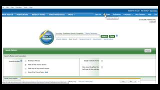 EBSCO Academic Search Complete - working with search results