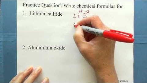 23. Writing Formulas: Binary Ionic Compounds