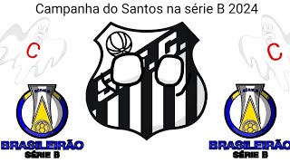 (Simulação) Campanha do Santos no Brasileirão série B 2024