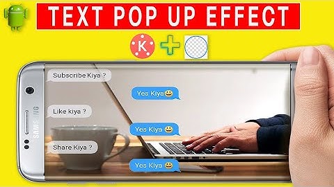 How to create pop up text effect | kinemaster tutorial | Message Text effect|Animation in kinemaster
