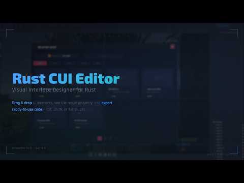 Rust Ui Examples RustCUIEditor - Visual UI Designer for Rust Server Plugins - YouTube