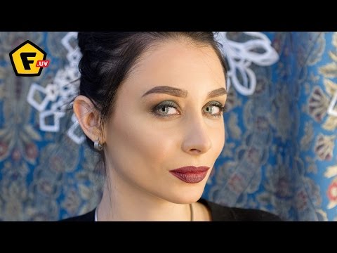 Как сделать КОРИЧНЕВЫЙ СМОКИ АЙС → с винными губами