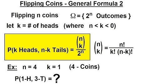 Probability & Statistics (11 of 62) The Probability Function - Flipping Coins - General Formula 2
