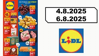 🔥 Lidl leták 4.–6. srpna 2025 | Nejnovější akce, slevy a nabídky!