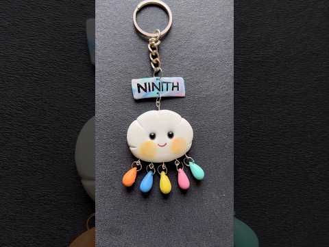 DIY cute name key chain #DIY #youtubepartner #clayart #shorts @mohiuddin5011