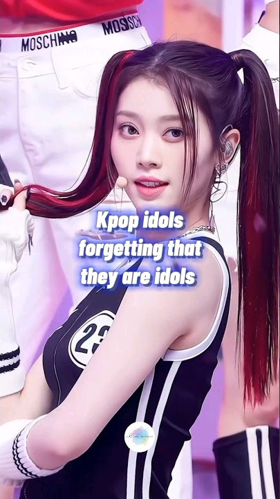 Kpop idols forgetting that they are idols