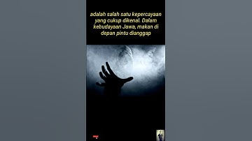 Mitos jawa makan di depan pintu #shorts