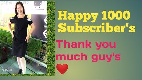 1000 subscriber