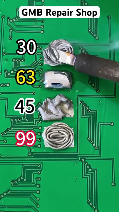 Tin percentage in solder wires! #gmbrepairshop #mobilefix #smartphone #repair #soldering #skills