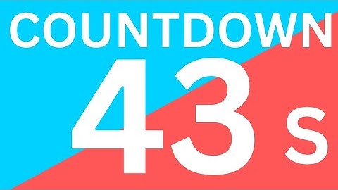 43 seconds timer ⌛ (forty three seconds timer ⌛)