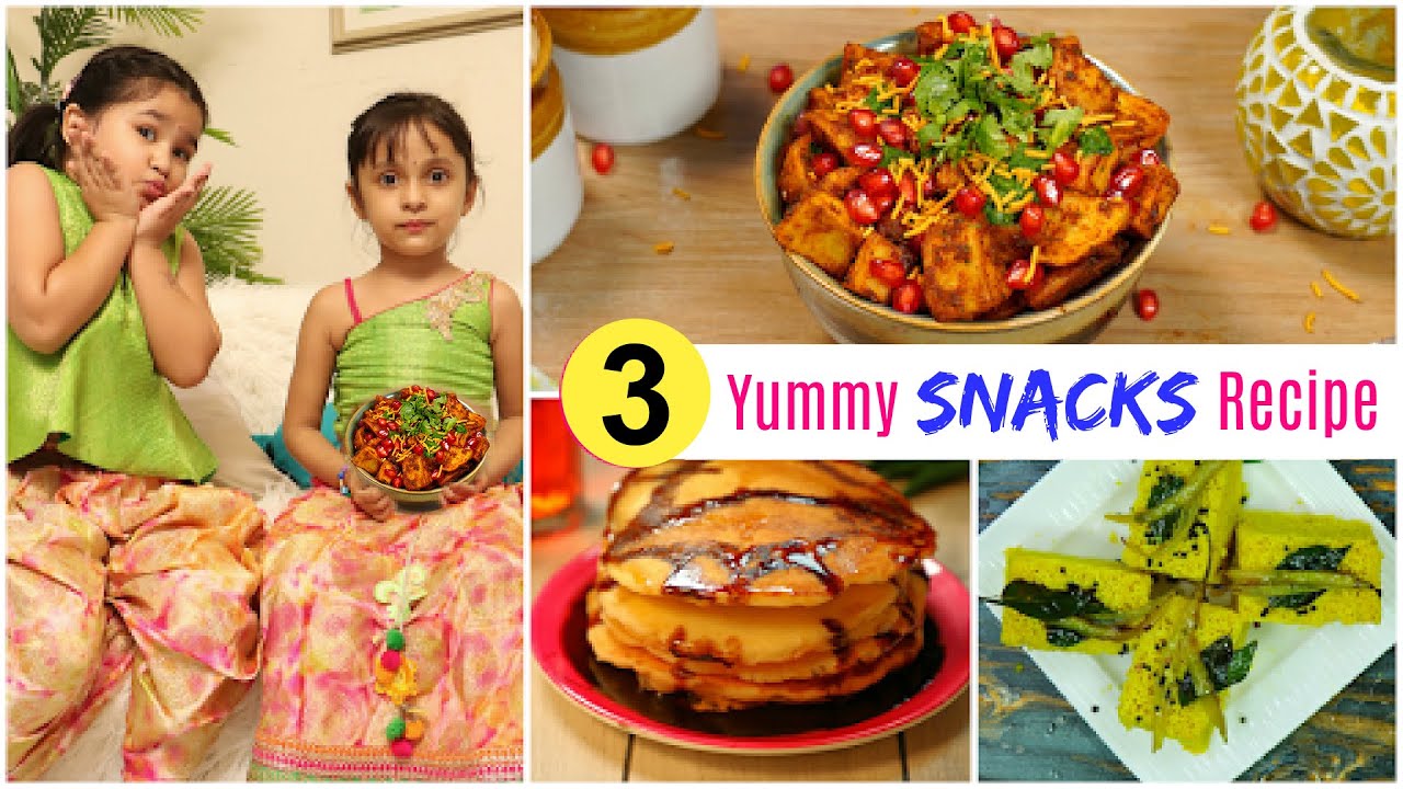 3 SNACKS Recipe for Morning/Evening | CookWithNisha | Cook With Nisha