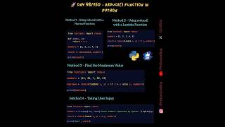 Reduce function in python - #pythonhkimhab