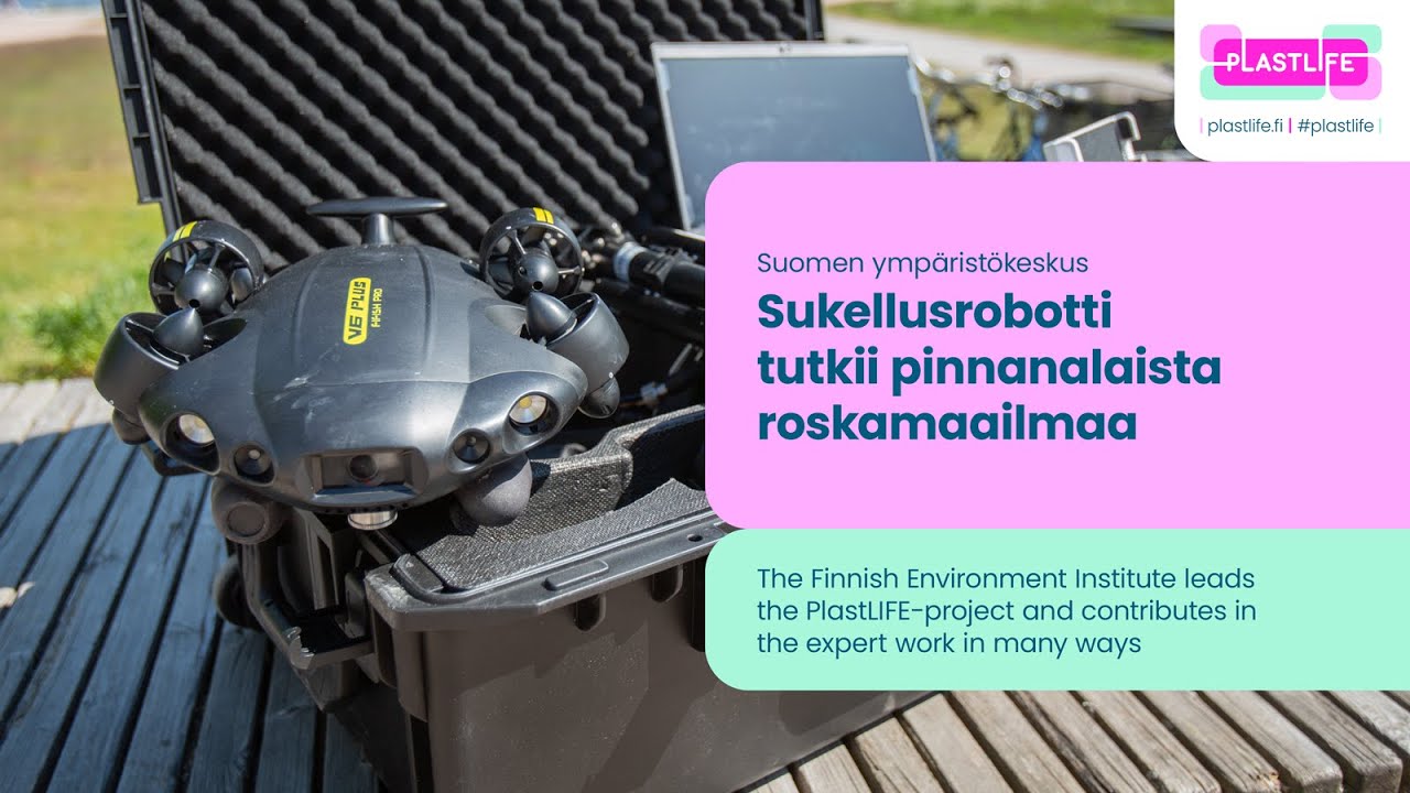 Sukellusrobotti tutkii pinnanalaista roskamaailmaa