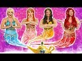 DISNEY PRINCESS GENIES! (What Happens to Ariel, Elsa, Belle, Jasmine, Rapunzel and Anna?)