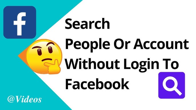 How to Search Facebook WITHOUT an Account or Login! 