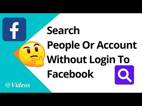 How To Search For People Or Account On Facebook Without Logging In