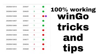 WinGo tricks and tips | 100% workinn trick | no loss for you🥳 Resimi