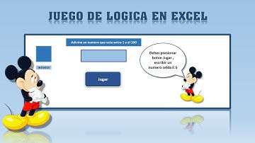 JUEGO DE LOGICA EN EXCEL ADIVINA UN NUMERO