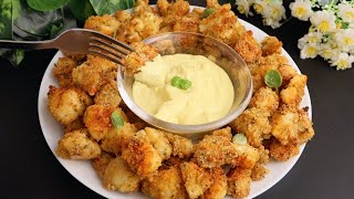 Delicious cauliflower bites! very crispy ! simple and easy recipe for dinner !