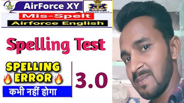 Mis-Spelt Words 3.0 For Airforce & Navy BY Ravi Singh/Spelling Test/Top Spelling Errors By Ravi💯