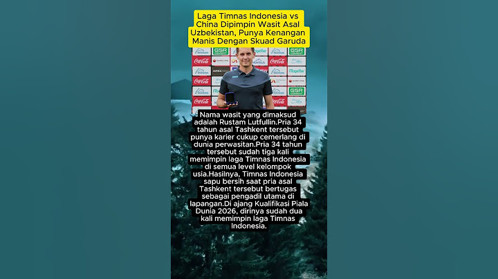 Laga Timnas Indonesia vs China Dipimpin Wasit Asal Uzbekistan #shorts #shortvideo