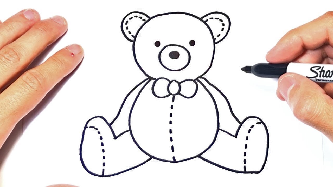 Como dibujar un Osito de Peluche | Dibujo de Oso de Peluche - thptnganamst.edu.vn