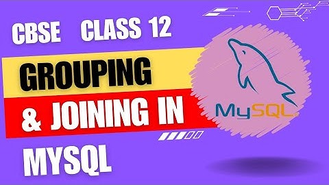 CBSE Class 12 || CS || Grouping and Joining in SQL || Tamil