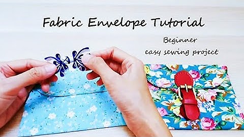 Fabric Envelope Tutorial / For Beginner easy sewing project  #HandyMum​