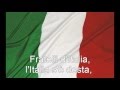 Inno nazionale  inno di mameli  fratelli ditalia con testo with lyrics