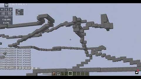 How to "scaffold" bridge in minecraft with command blocks