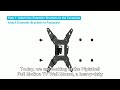 Pipishell Full Motion TV Wall Mount for Echo Show 21/15 and 13-43 Inch Flat Curved Screen TVs