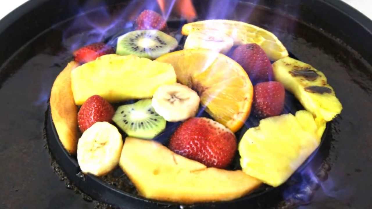 Schokofondue mit gegrillten Früchten mit dem TomYang BBQ - Original ...