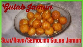Instant Gulab Jamun with Suji||rava/Semolina Gulab Jamun in hindi.