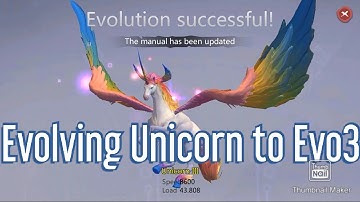 Utopia:Origin/Evolving Unicorn To Evo3