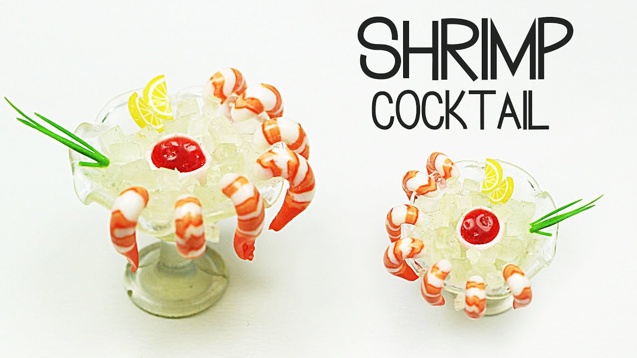 polymer clay Shrimp Cocktail - polymer clay food 